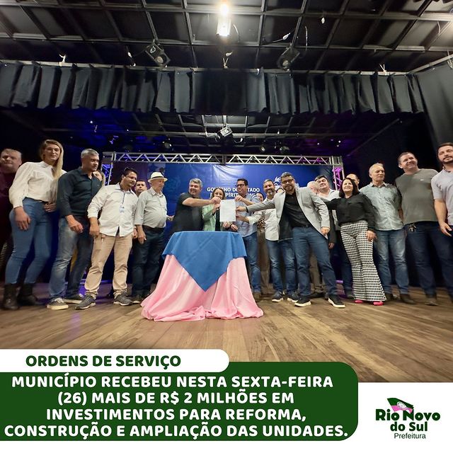 Imagem da notícia: Município recebe investimento do Governo Estadual
