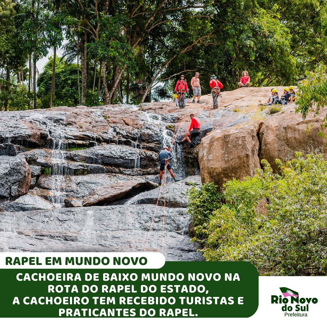 Imagem da notícia: Cachoeira Baixo Mundo Novo na Rota do Rapel