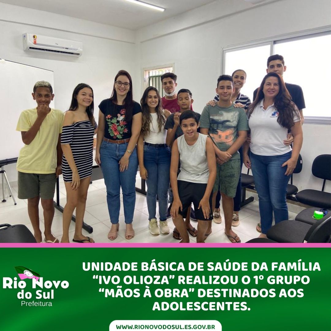 Unidade Básica de Saúde da Família “Ivo Olioza” realizou o 1º Grupo Mãos à Obra
