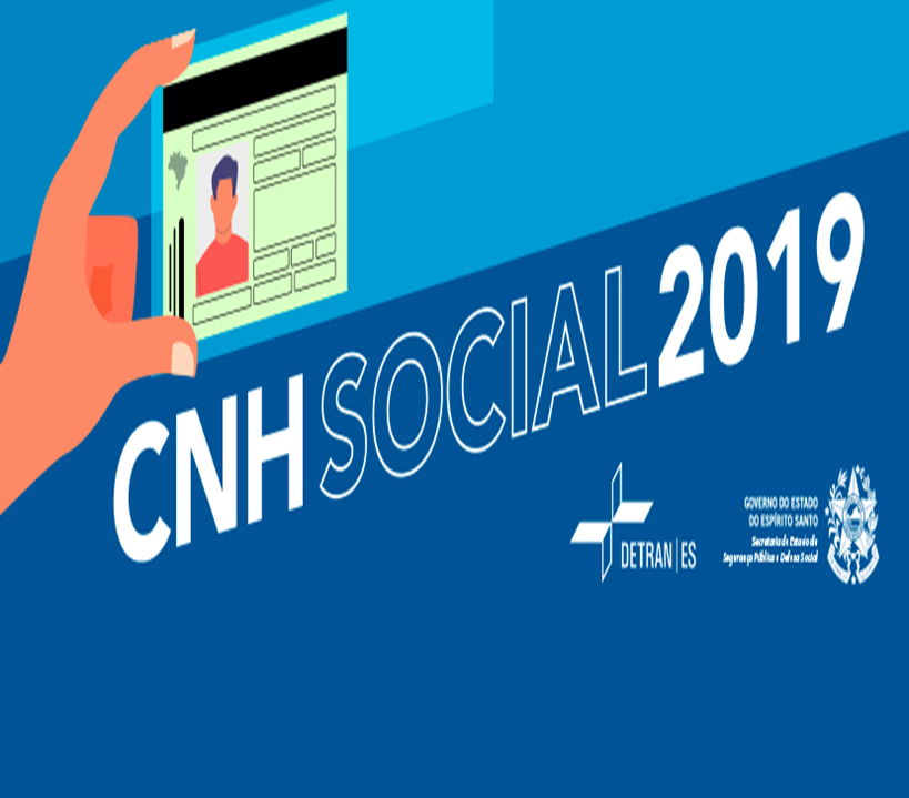 ATENÇÃO! VAI ATÉ O PRÓXIMO DIA 15 AS INCRIÇÕES PARA A CNH SOCIAL 2019. CLIQUE E CONFIRA OS REQUISITOS DESTE PROJETO E TENHA ACESSO À PAGINA DE INSCRIÇÃO.