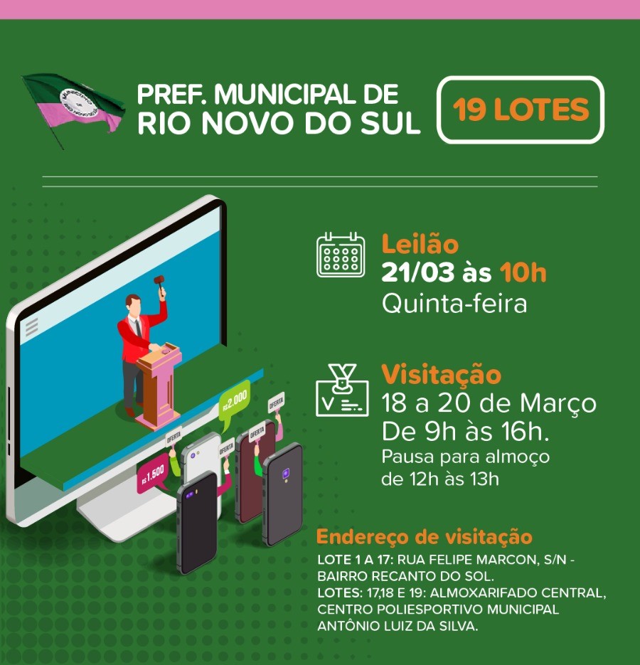 Prefeitura realizará Leilão