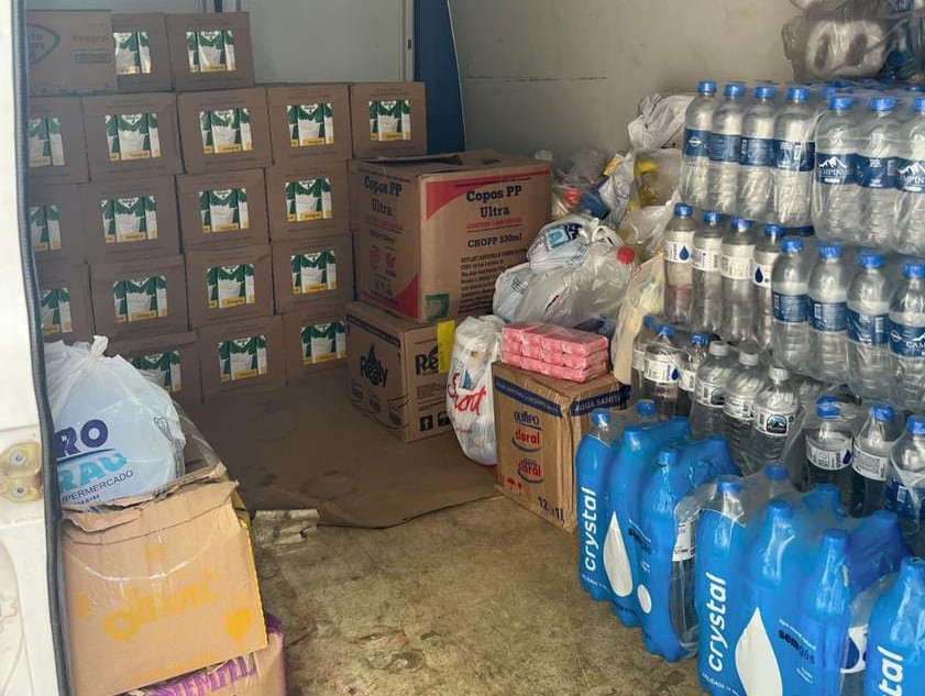 Enchentes no Sul do Estado: prefeitura envia maquinários, faz ação para doação e rionovenses dão exemplo de solidariedade