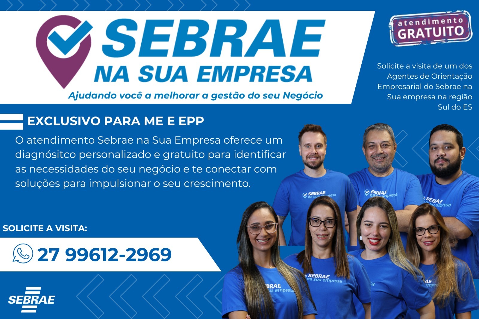 Imagem da notícia: Agentes do Sebrae visitarão empreendimentos de Rio Novo para orientações e diagnóstico gratuitos